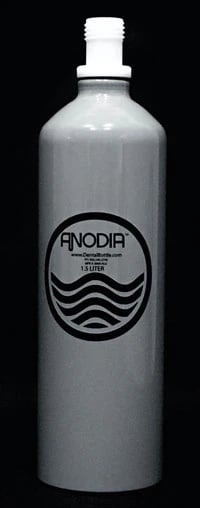 Anodia® Aluminum Dental Water Bottle, 1.5 Liter, with Adapter, Pickup Tube, and Cap