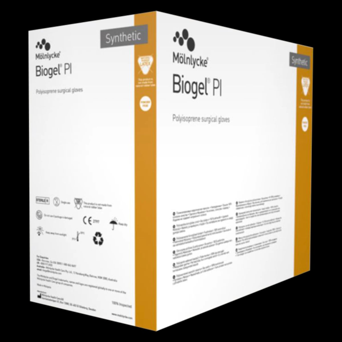 Biogel PI Polyisoprene Surgical Gloves, Powder-Free, Size 7, Straw, 50 Pairs/Box