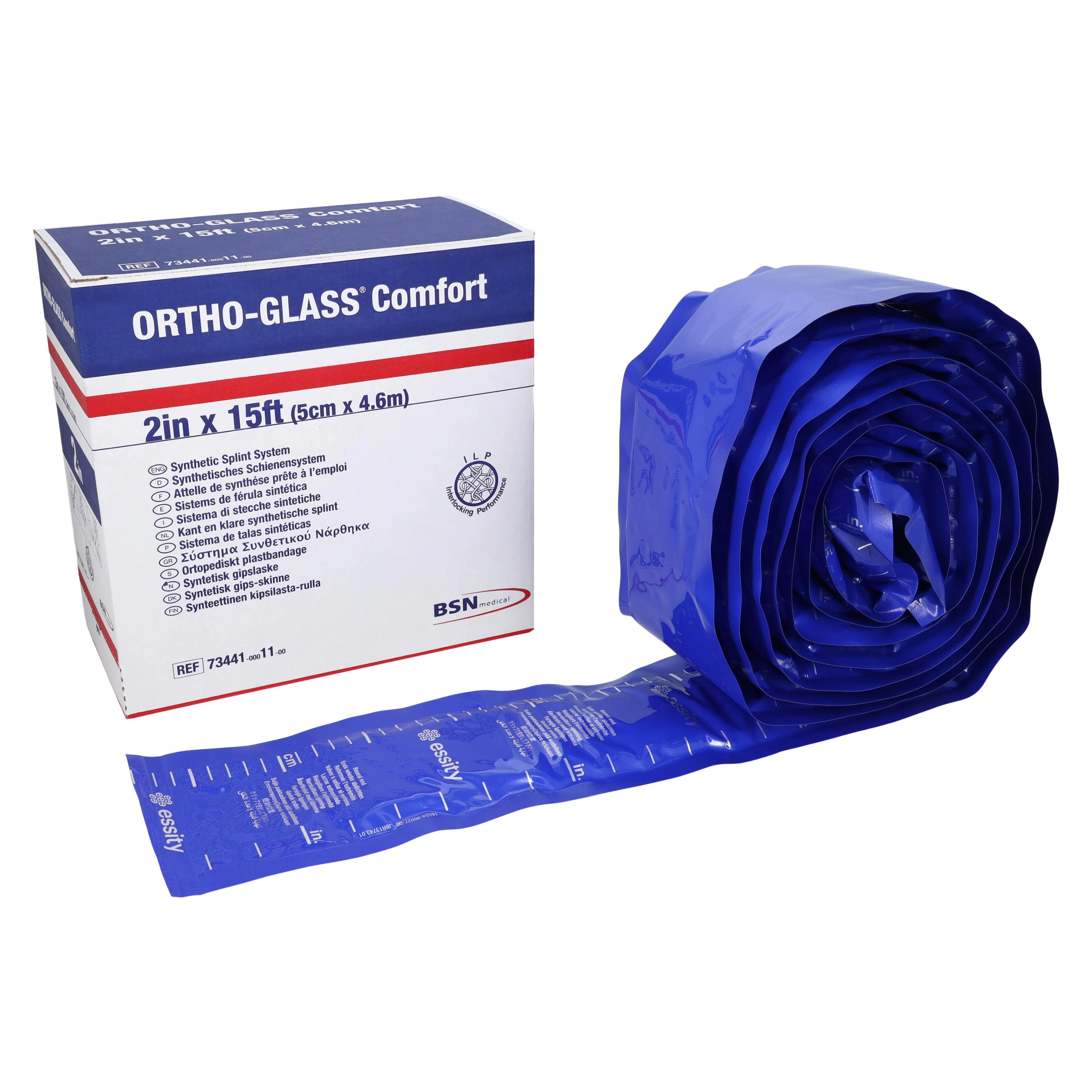 OrthoGlass Comfort Casting Splint, White, 2" x 15'