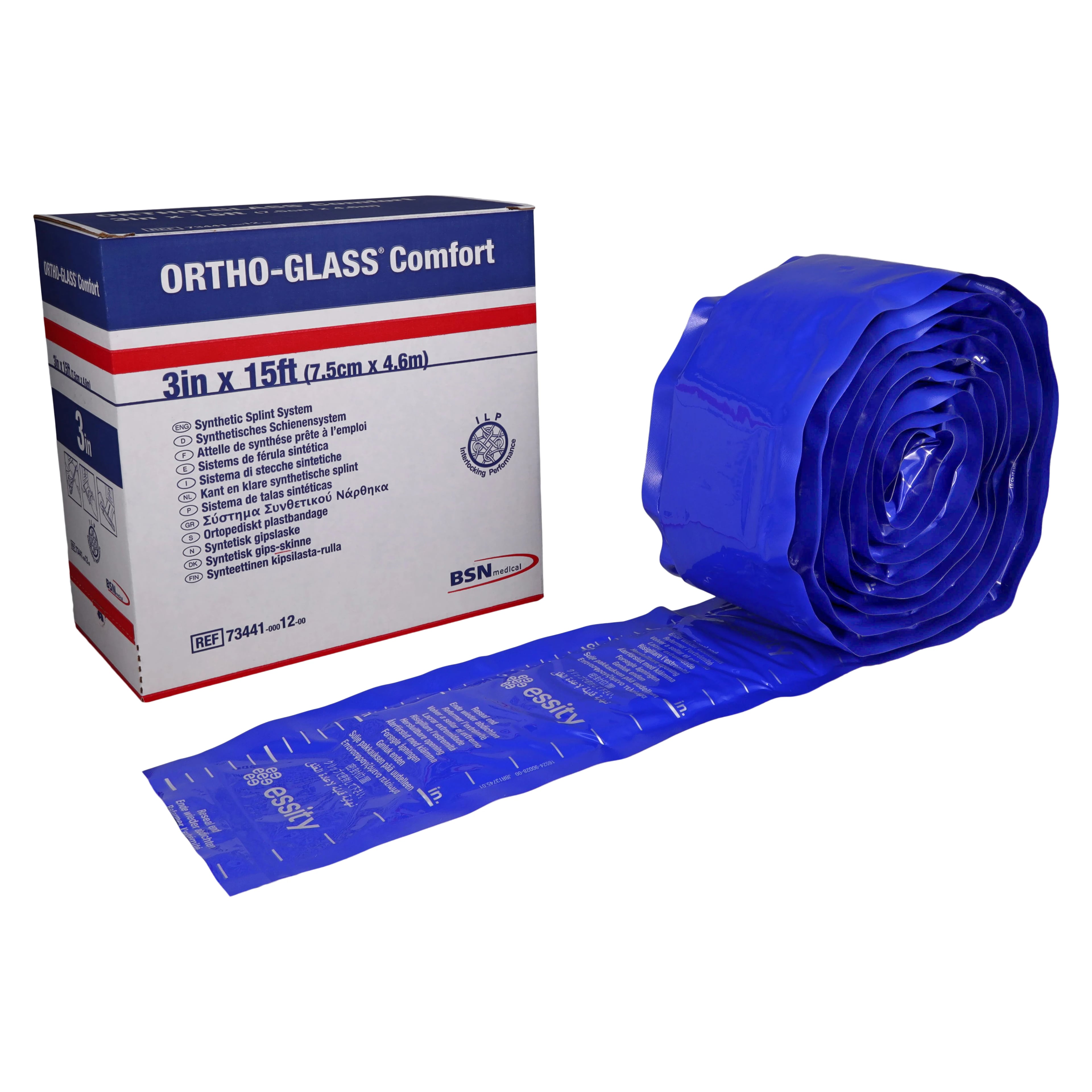 OrthoGlass Comfort Casting Splint Roll, 3" x 15'