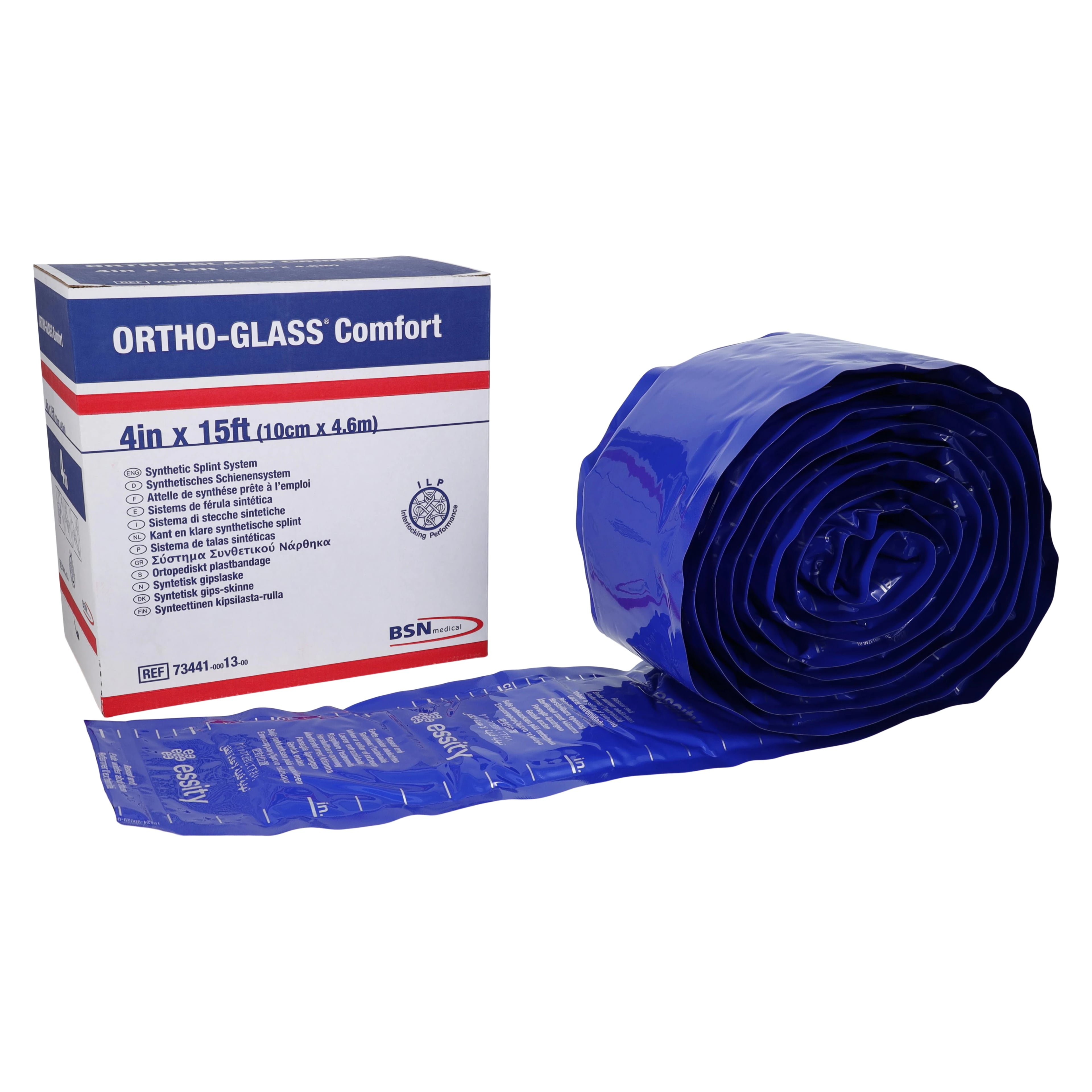 OrthoGlass Comfort Casting Splint, White, 4" x 15'