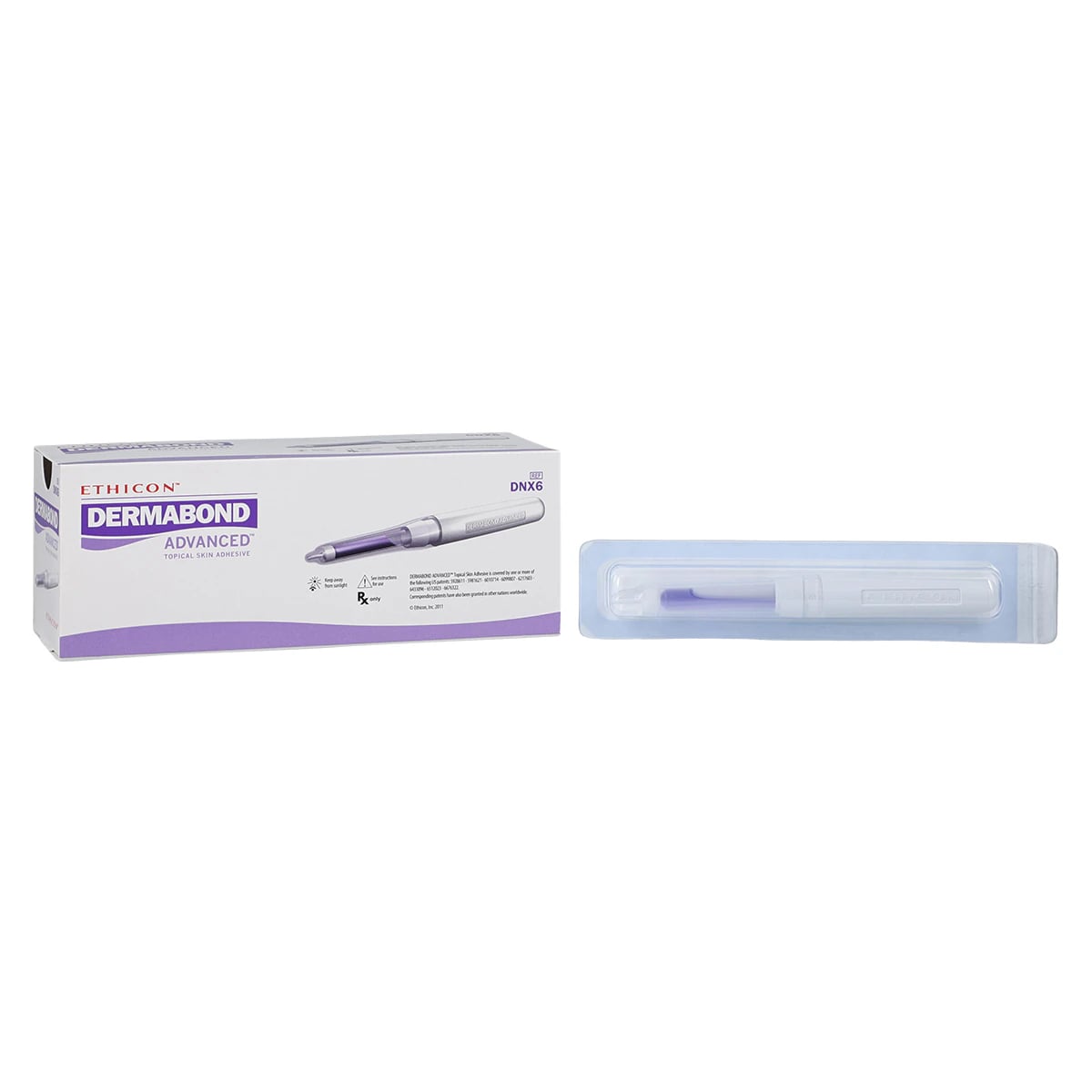 Dermabond Advanced Topical Skin Adhesive, 2-Octyl Cyanoacrylate, 0.7mL, Violet, 6/Box