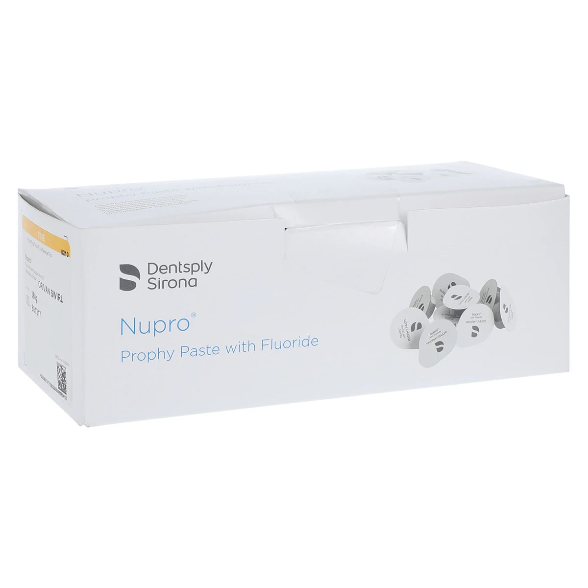 NUPRO® Prophy Paste, Fine Grit, Orange Vanilla Swirl, with Fluoride, Unit Dose Cups, 200/Box, 801317