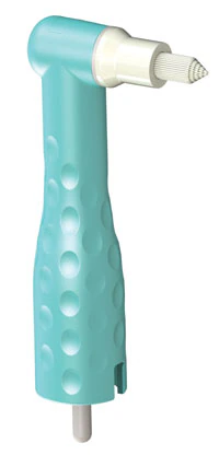 NUPRO revolv Disposable Prophy Angle, Tapered Brush, 90° Angle, Latex-Free, Lavender/Green, 100/Box, 965259