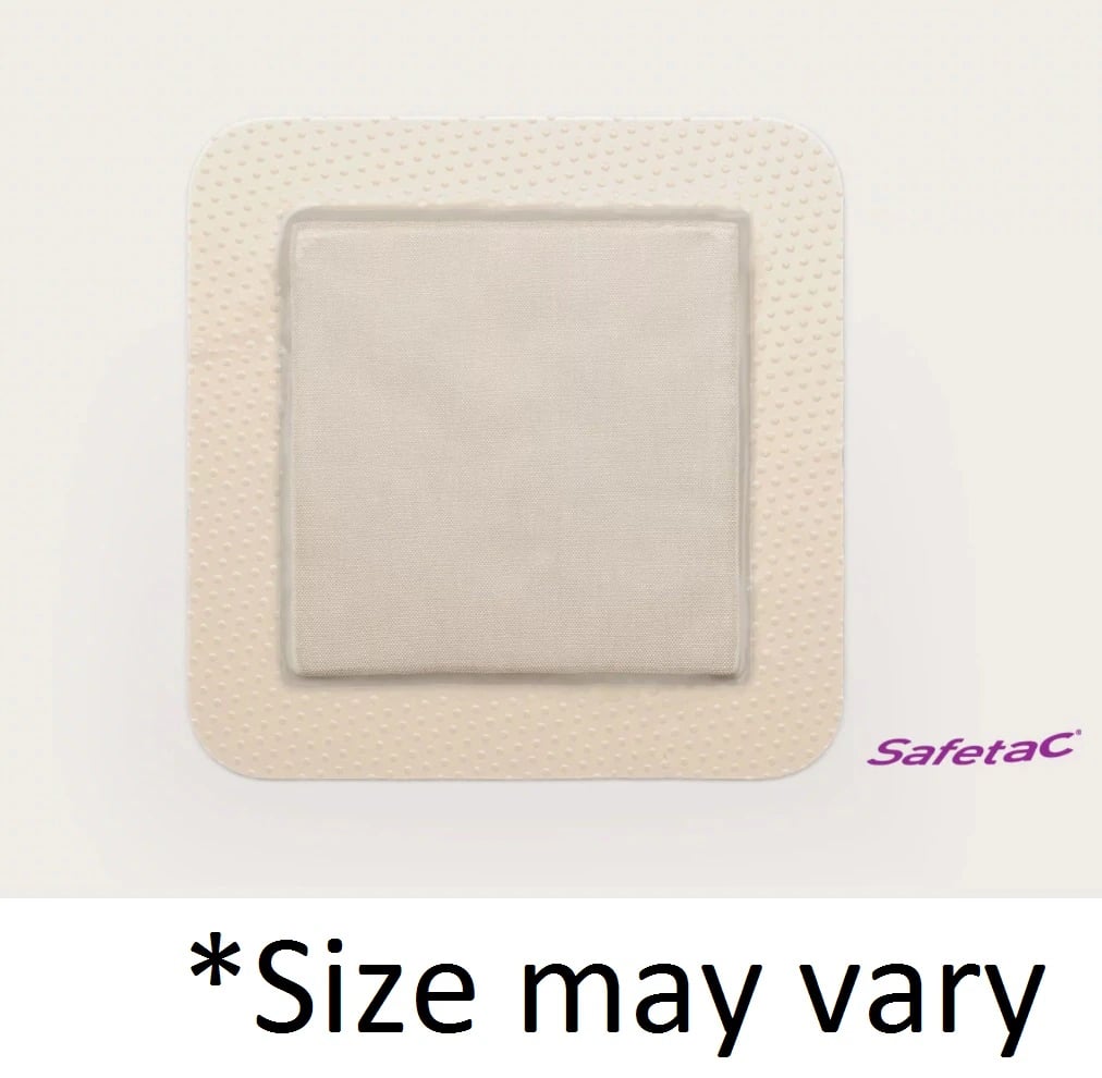 Mepilex Border Ag Foam Neuro Pattie Dressing, 6x8", Adhesive, Latex-Free