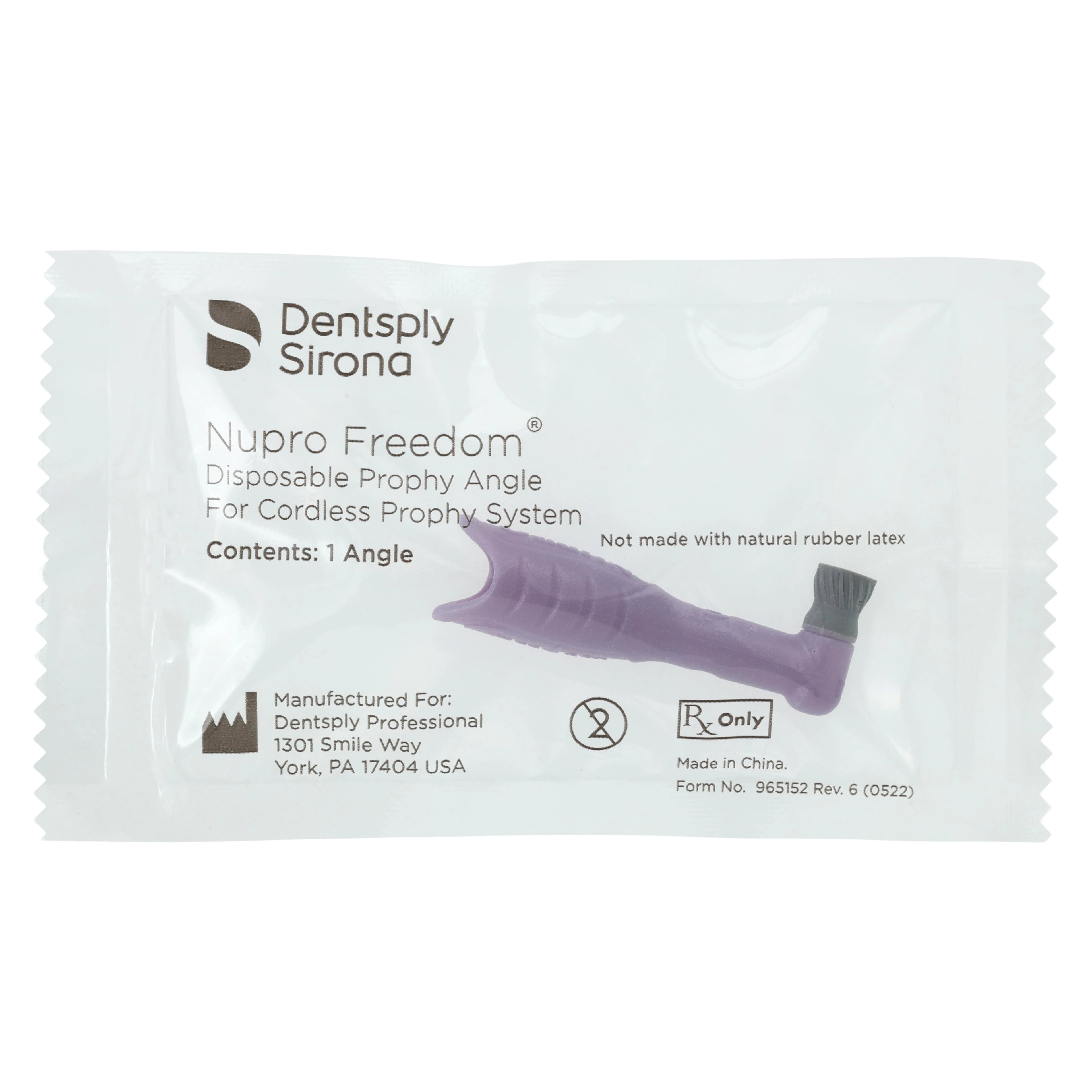 NUPRO Freedom® Slim Disposable Prophy Angles, Spiral 90°, Economy Box of 1200, 965065