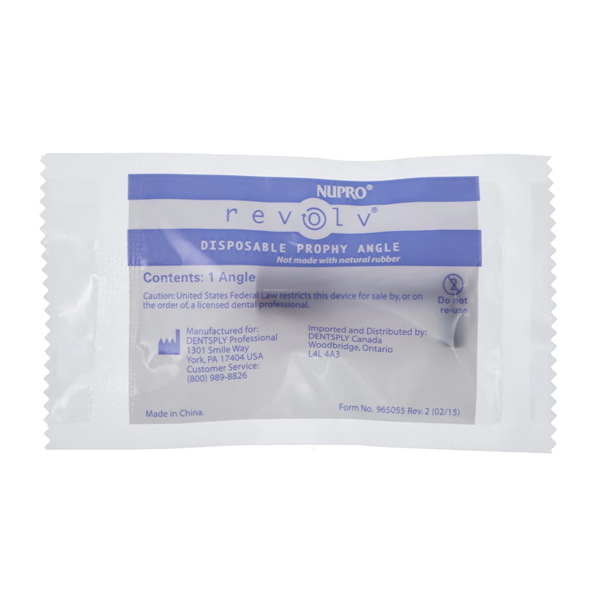 NUPRO revolv® Slim Disposable Prophy Angles, Soft Cup, 90-Degree, Lavender, 1200/Box