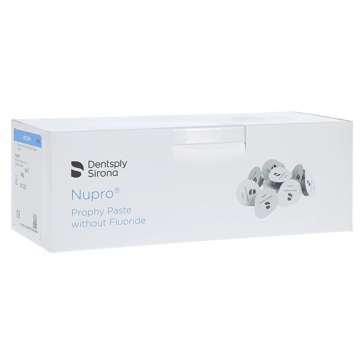 NUPRO Prophy Paste, Medium Grit, Mint, Without Fluoride, Unit Dose Cups, 200/Box, 801223