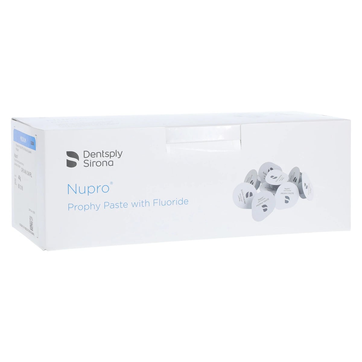NUPRO® Prophy Paste, Medium Grit, Orange Vanilla Swirl, with Fluoride, Unit Dose Cups, 200/Box, 801318
