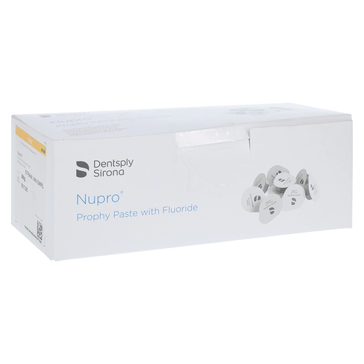 NUPRO® Prophy Paste, Fine Grit, Strawberry Vanilla Swirl, with Fluoride, Unit Dose Cups, 200/Box, 801326