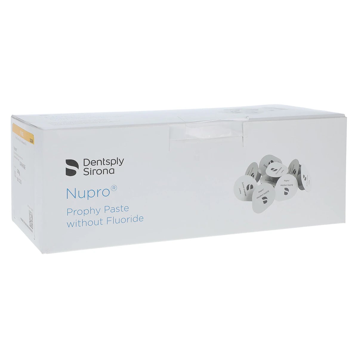Nupro Prophy Paste, Fine Grit, Orange, Without Fluoride, Unit Dose Cups, 200/Box, 801235