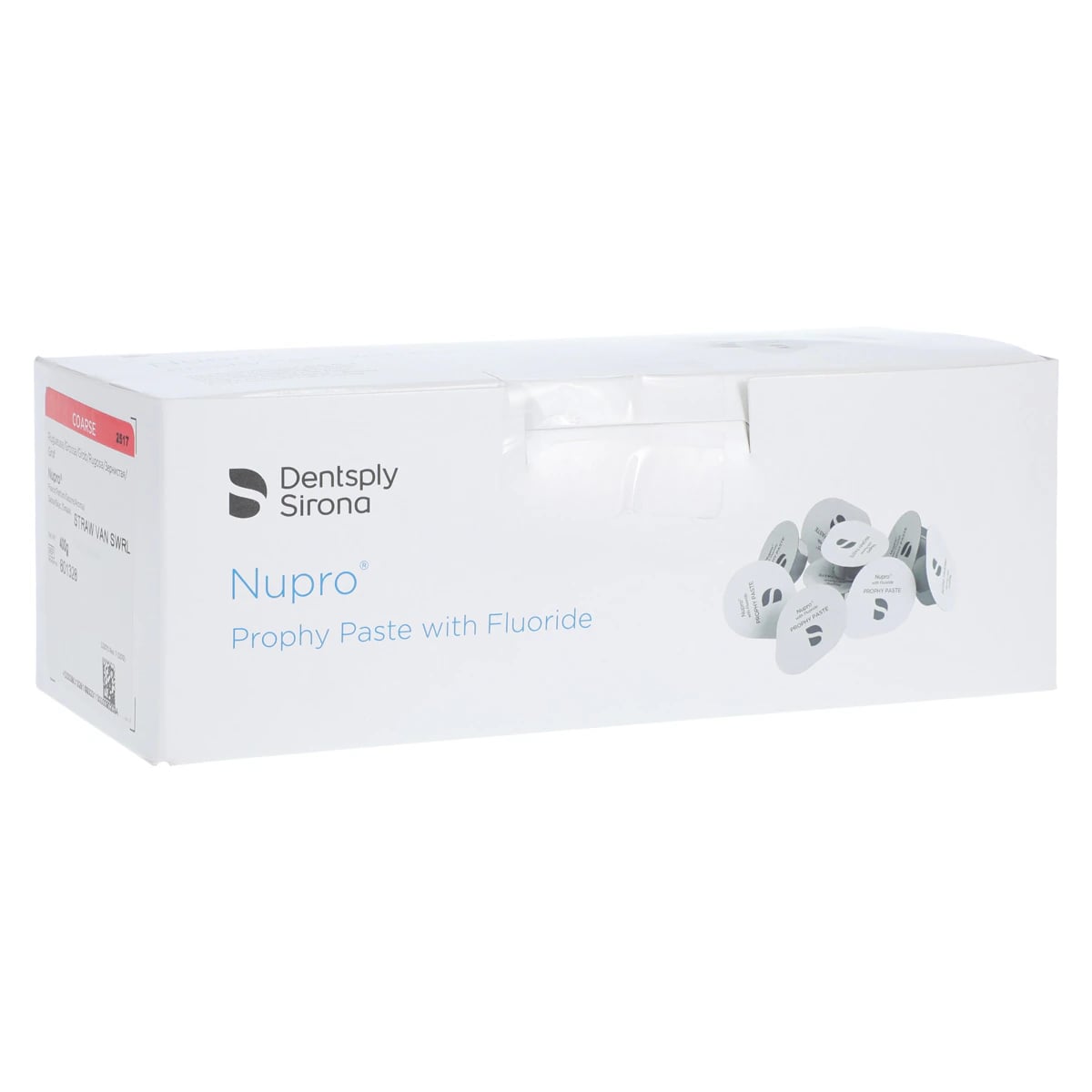 NUPRO® Prophy Paste, Coarse Grit, Strawberry Vanilla Swirl, with Fluoride, Unit Dose Cups, 200/Box, 801328