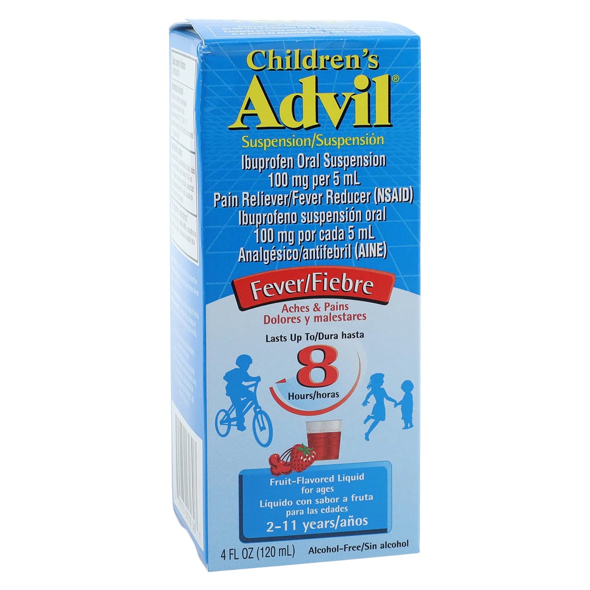 Advil Children NSAID Suspension, Fruit Flavor, 100mg/5mL, 4 oz Bottle