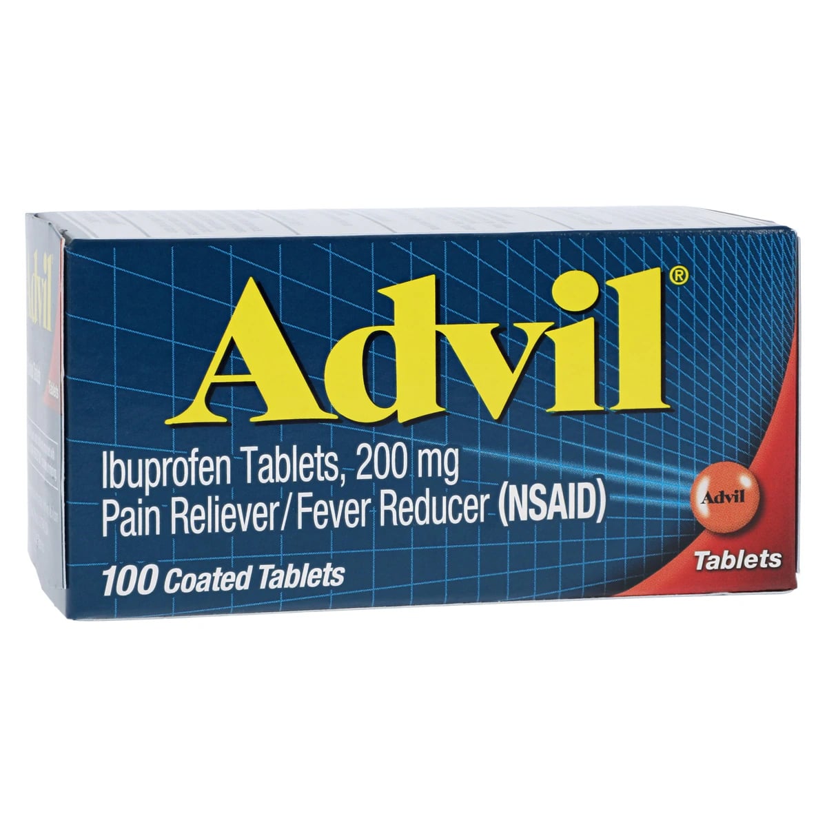 Advil Tablets N-R, 200mg, 100/Bottle
