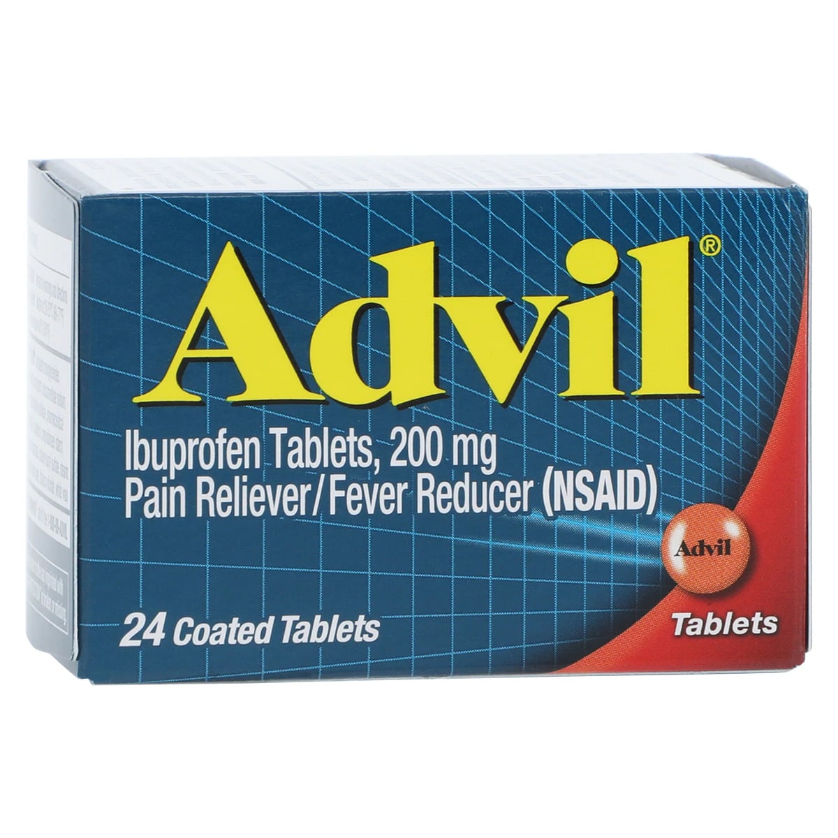 Advil Tablets, 200mg, 24 Count Bottle