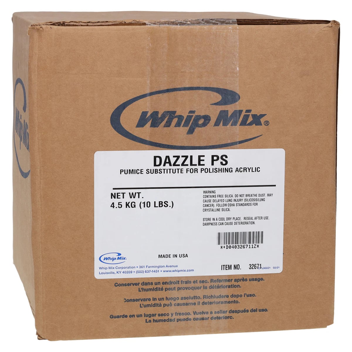 Whip Mix Dazzle PS Pumice Substitute, 10 lb (4.5 kg) Box, 32671