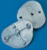 Whip Mix #8580 Metal Mounting Plates, Standard, 2/Pkg
