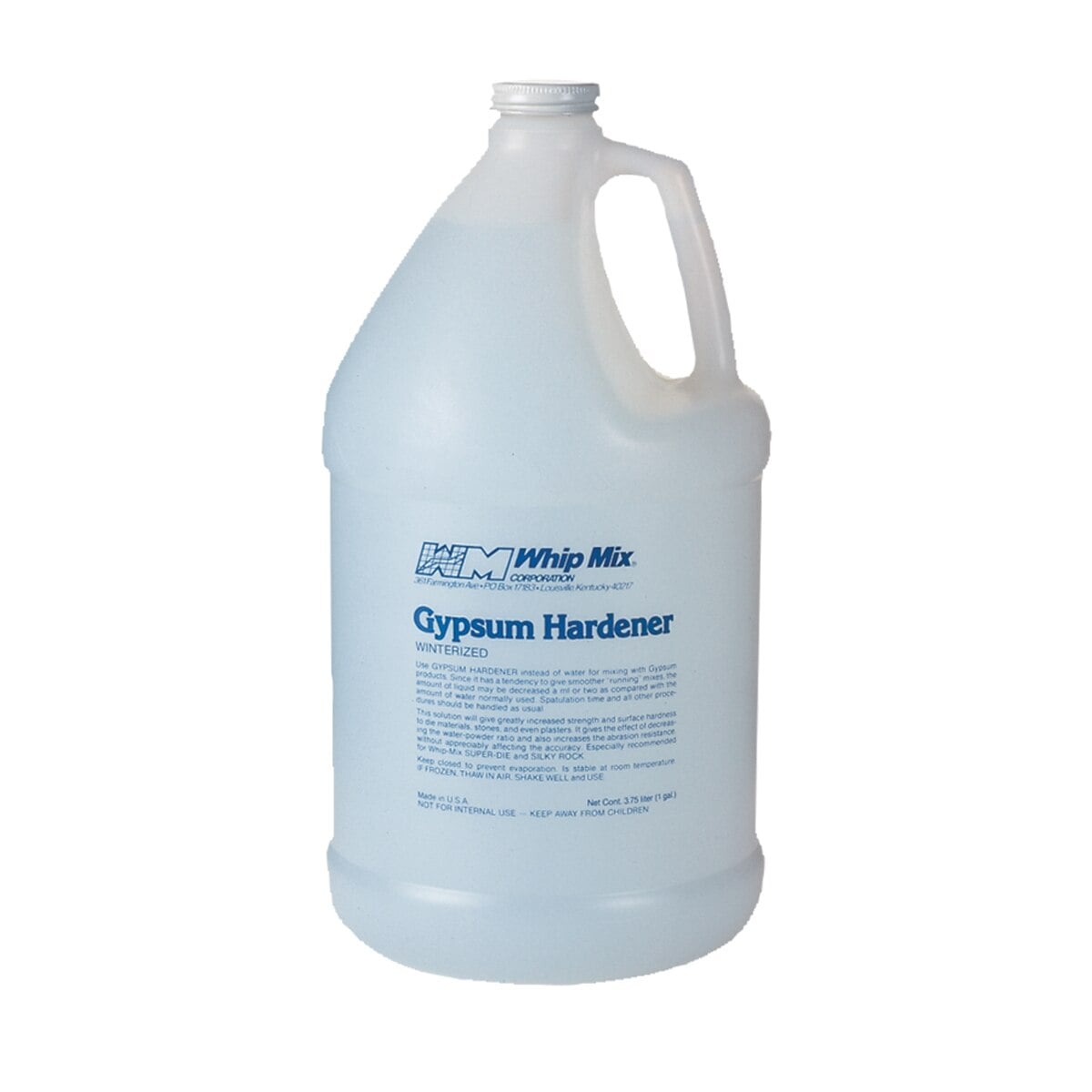 Whip Mix Gypsum Hardener Winterized, Pint (16 oz / 450 ml), 1/Bottle