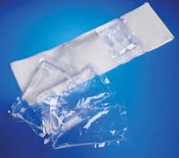 Cool Jaw® White Soft Stretch Wrap with Chin Cup and 4 Clear Cold Gel Packs, Case of 24, T-800C