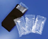Cool Jaw® Black Soft Stretch Wrap with Chin Cup and 4 Clear Cold Gel Packs, Case of 24, T-800C