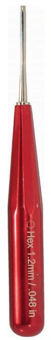 A Titan Instruments Hex Long & Short Implant Drivers, 1.2mm/.048", Red, 3i System Compatible, OTA532