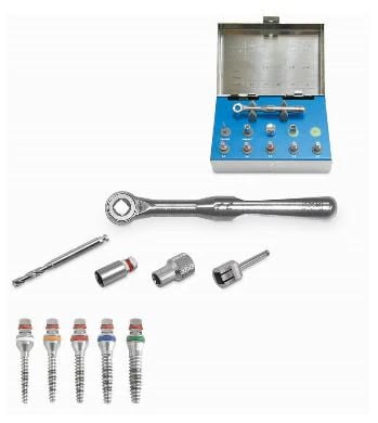 A Titan Instruments Bone Expander Kit, 5 Color Coded Expanders (2.6-4.3mm), Ratchet Wrench, Connectors, 01KEZKNMRH709GA9V6ERYNXE1W