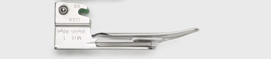Welch-Allyn Miller Fiber Optic Laryngoscope Blade, Size 1 (Infant)
