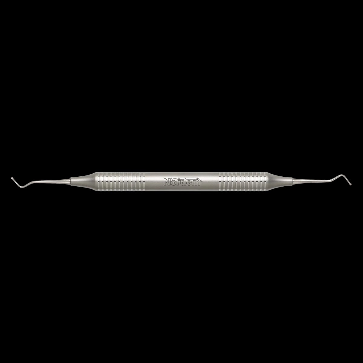 Nordent Excavator Standard Shank Spoon #1S, 1mm, Round Handle, Double-End, DuraLite