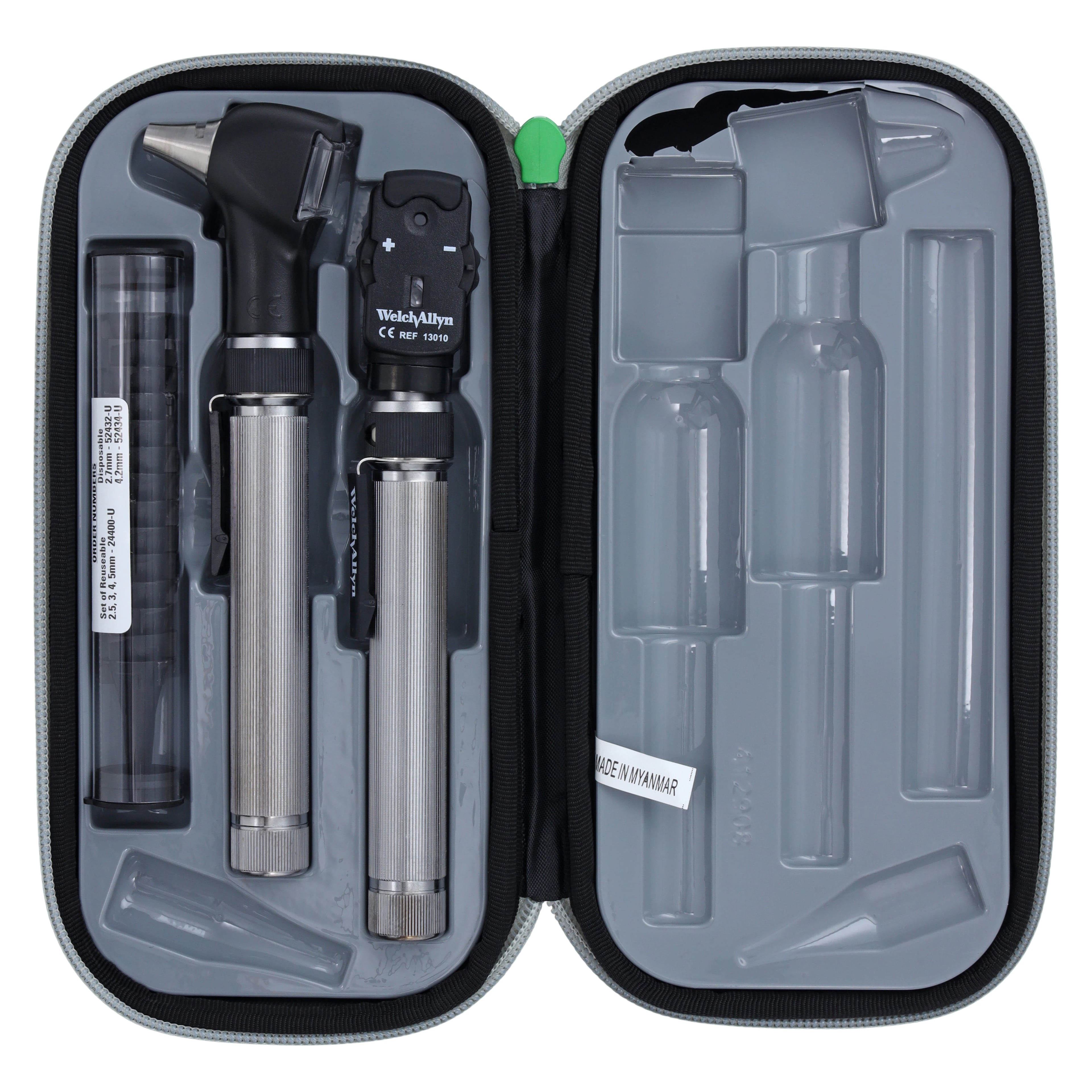 Welch Allyn PocketScope Diagnostic Set with Twist Lock Connection, 2.5V, with AA Batteries