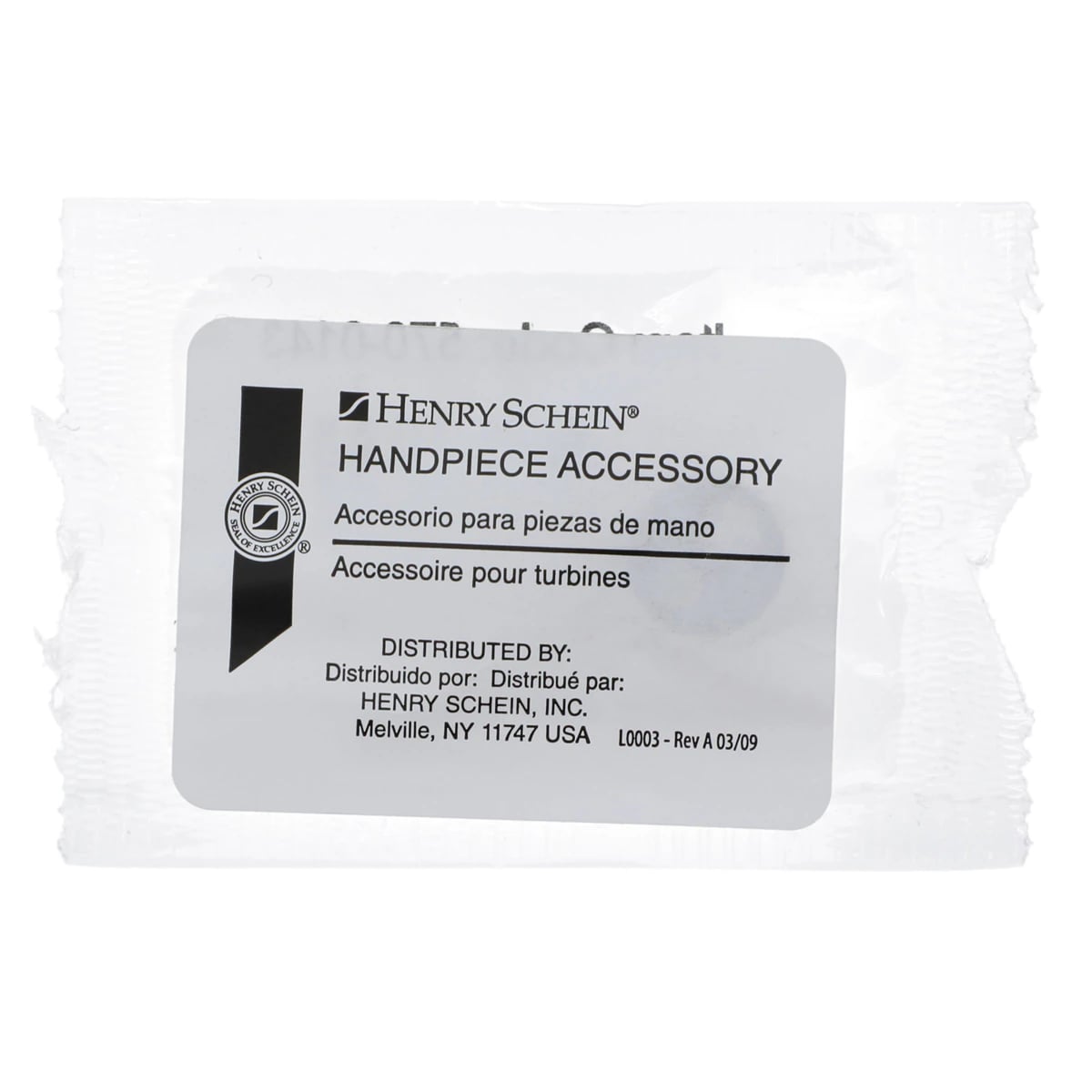 Handpiece Gasket, 6-Pin, Fiber Optic