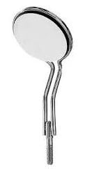 HSI Stainless Steel Front-Surface Double-Sided Mirrors, Size 5, Cone Socket, 6/Box