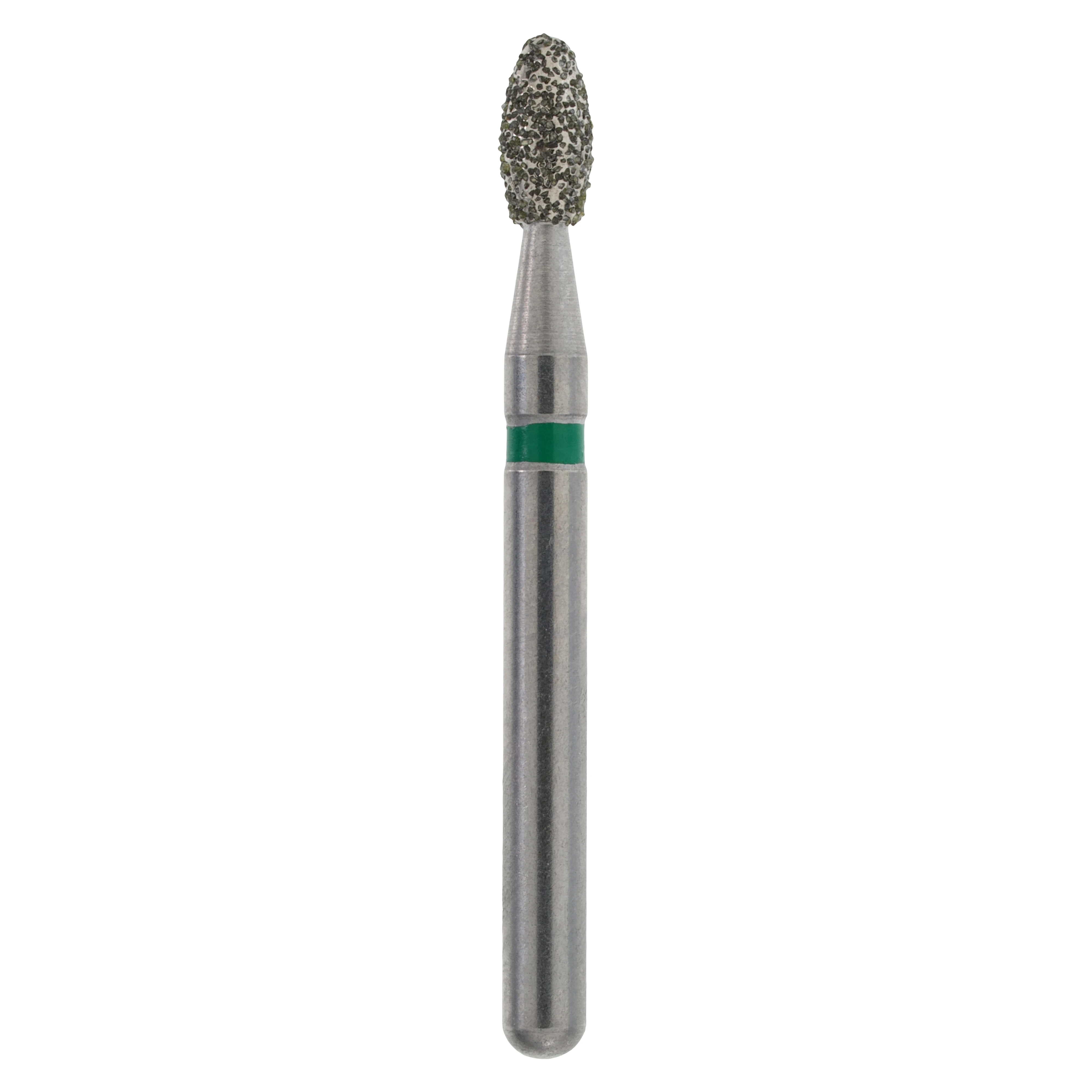 Diamond Single-Use FG Bur, Friction Grip, Coarse, Egg/Football, 4.3 mm, 25/Box, 379-018C
