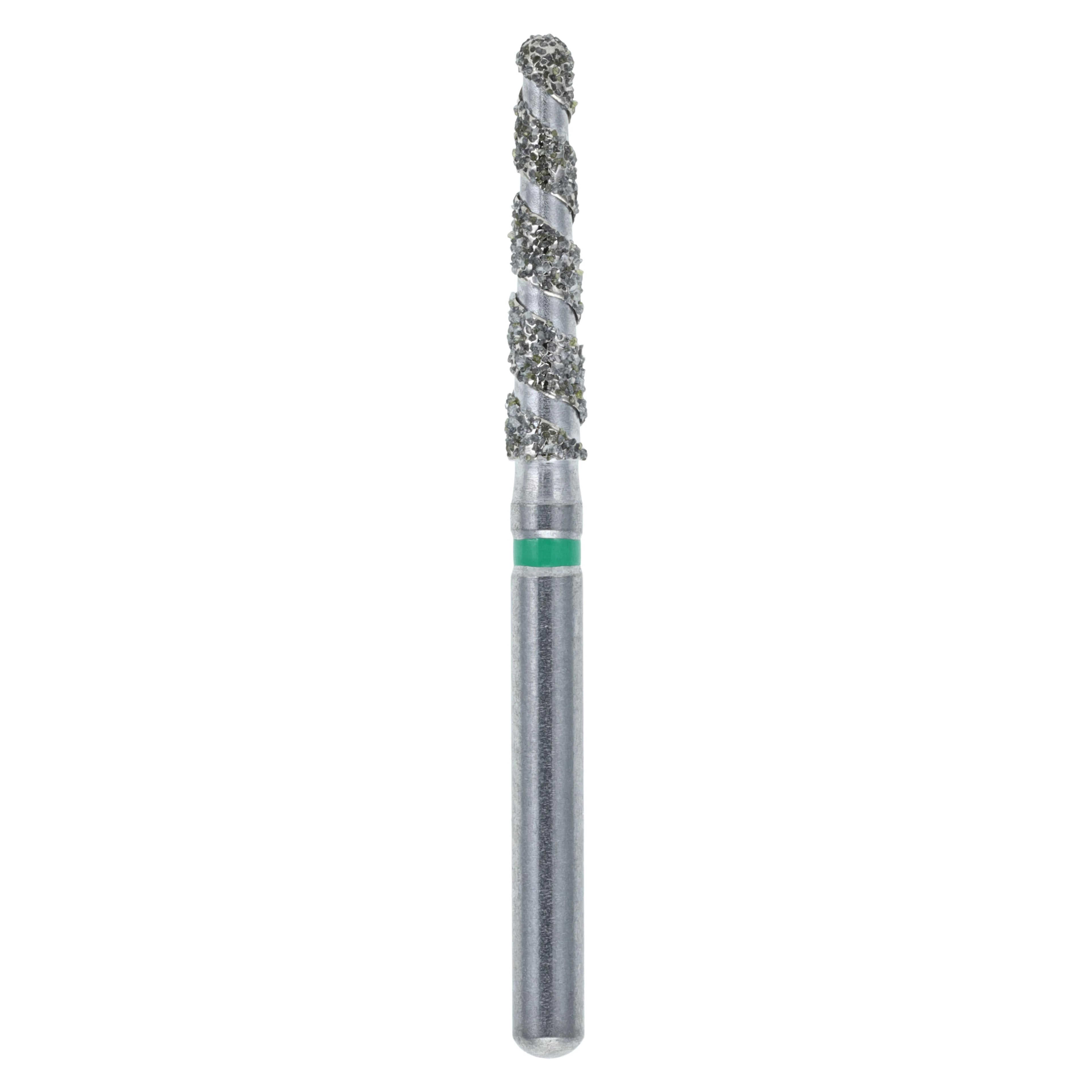 HSI Diamond Single-Use FG Bur, Friction Grip, Coarse, Round End Taper, 9.0 mm, 856L-018C, 25/Pk