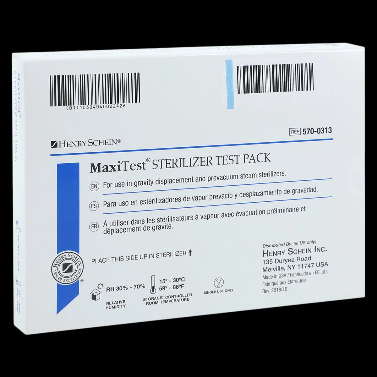 MaxiTest Sterilizer Test Pack, Biological In-Office, 24 Hour, 25/Case