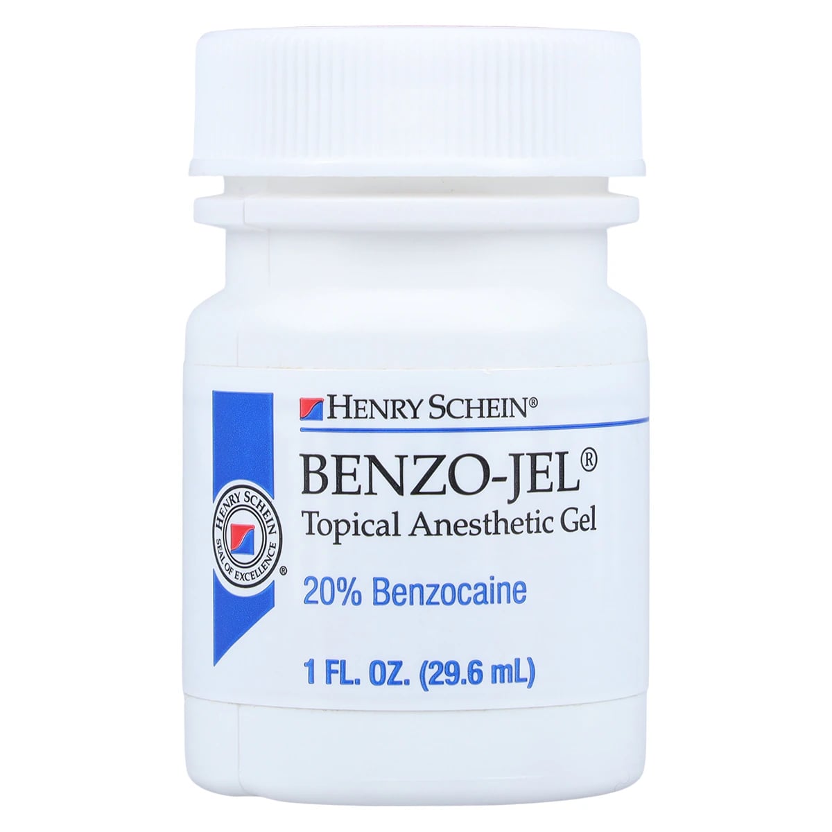 Benzo-Jel Topical Anesthetic Gel, 20% Benzocaine, Raspberry Flavor, 1 oz Jar