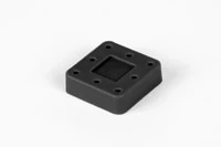 Magnetic Bur Block, 8 Hole, Black, Autoclavable