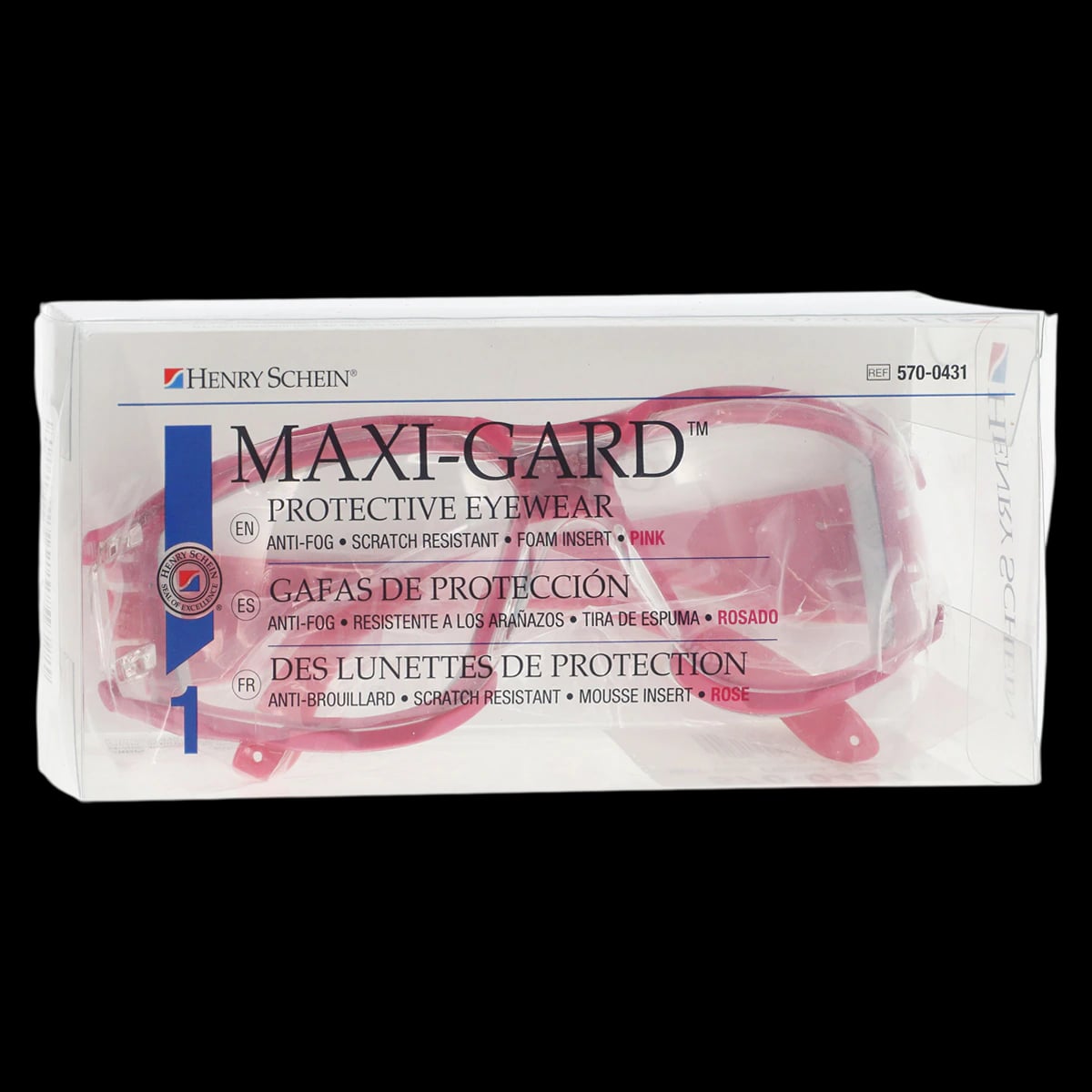 Maxi-Gard Protective Eyewear, Universal, Pink