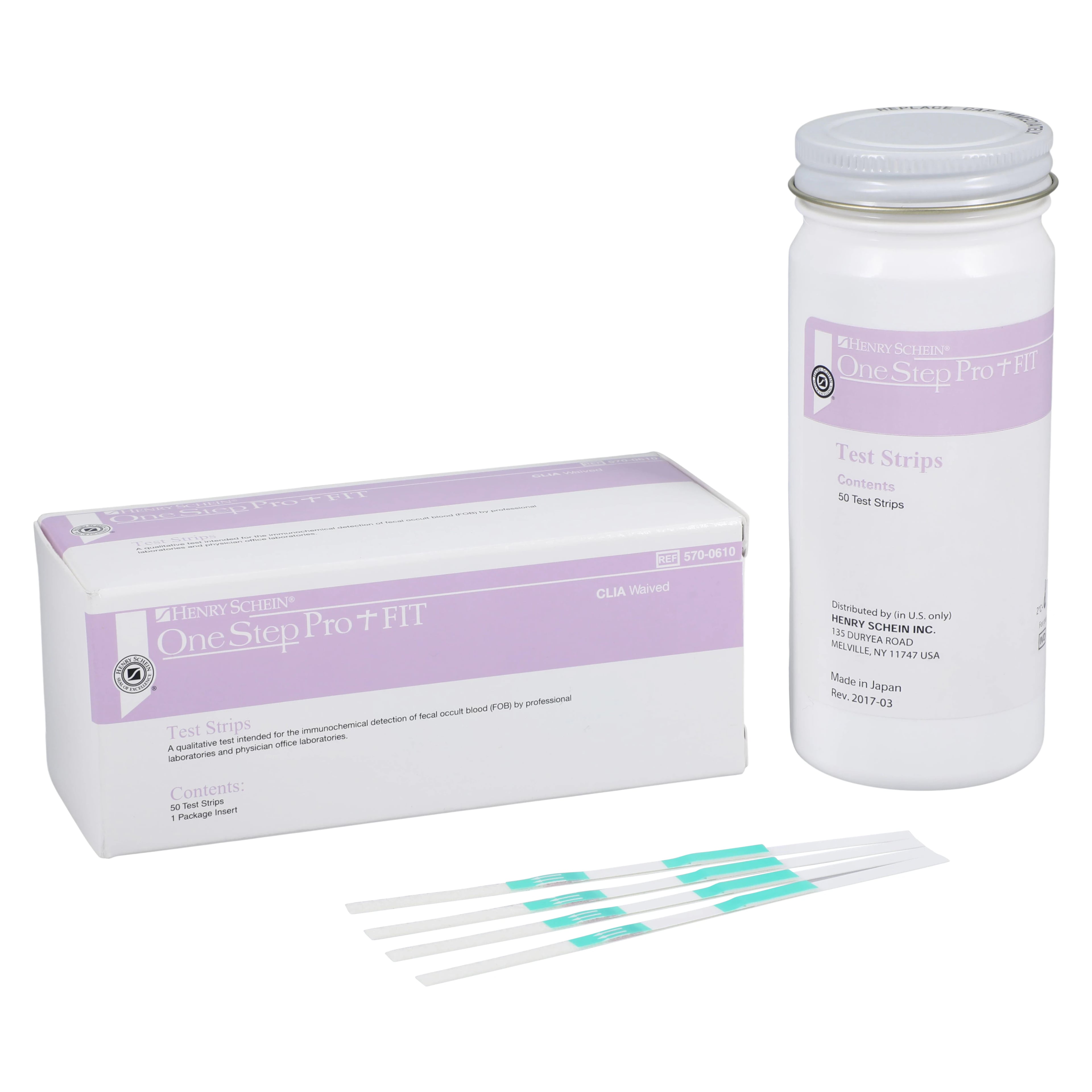 OneStep Pro+ FIT Test Strips, Fecal Immunochemical Test, CLIA Waived, 50/Box