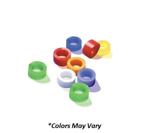 Color Code Instrument Rings, Standard, White Silicone, Latex Free, Autoclavable, 50/Box
