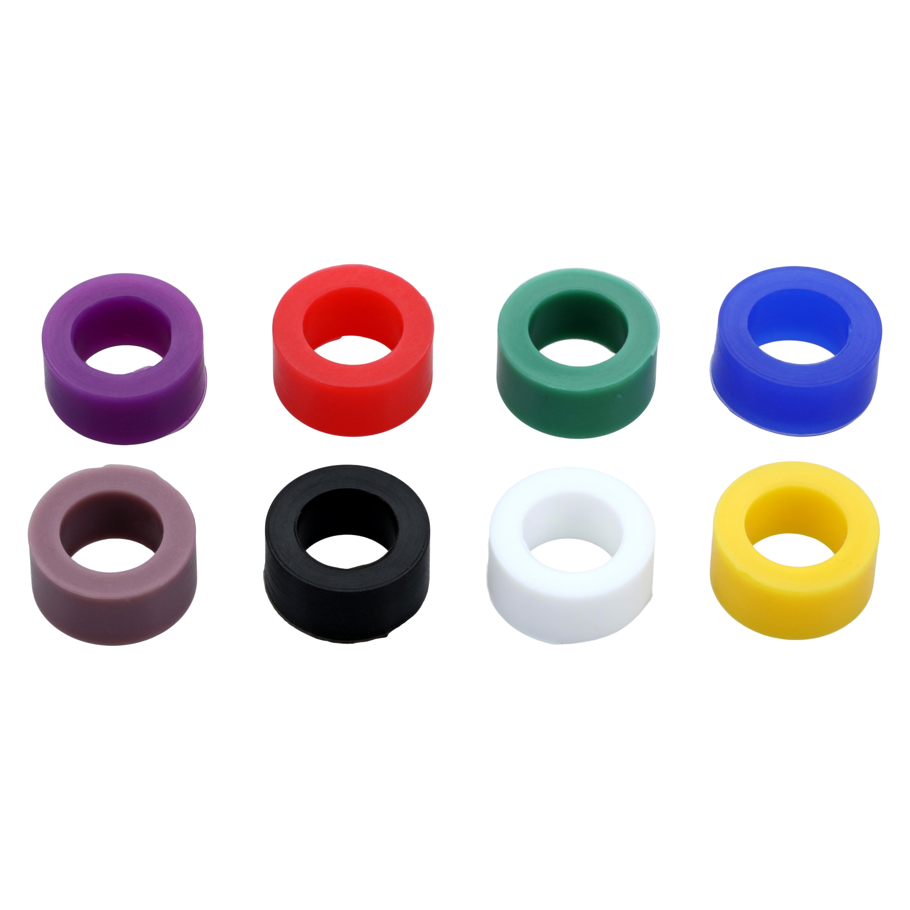 Color Code Instrument Rings, Large, Assorted Colors, Silicone, Latex Free, Autoclavable, 320/Box