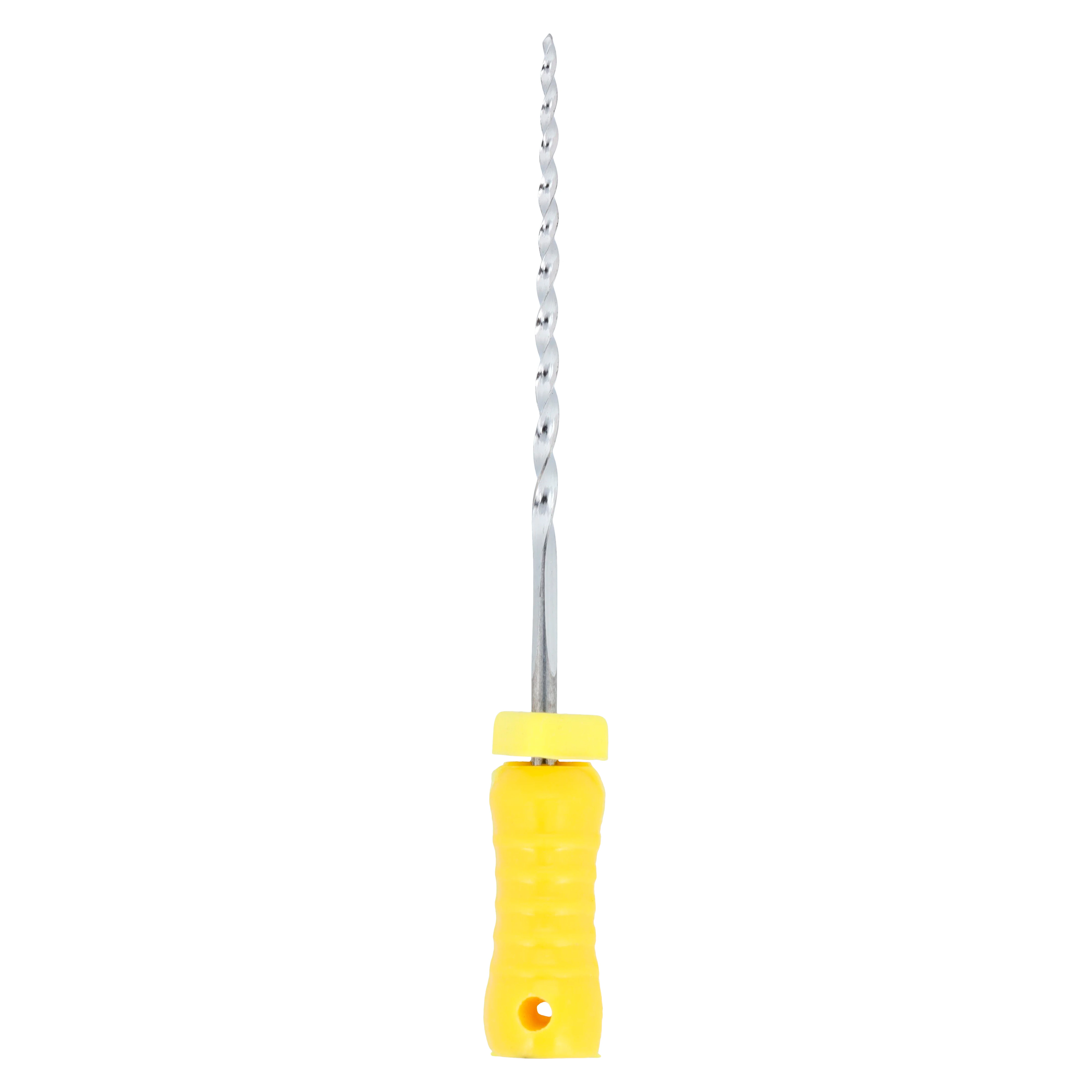 Endoflex Reamers, Size #50, 25mm, Stainless Steel, Yellow, ISO, Non-Sterile, 6/Box