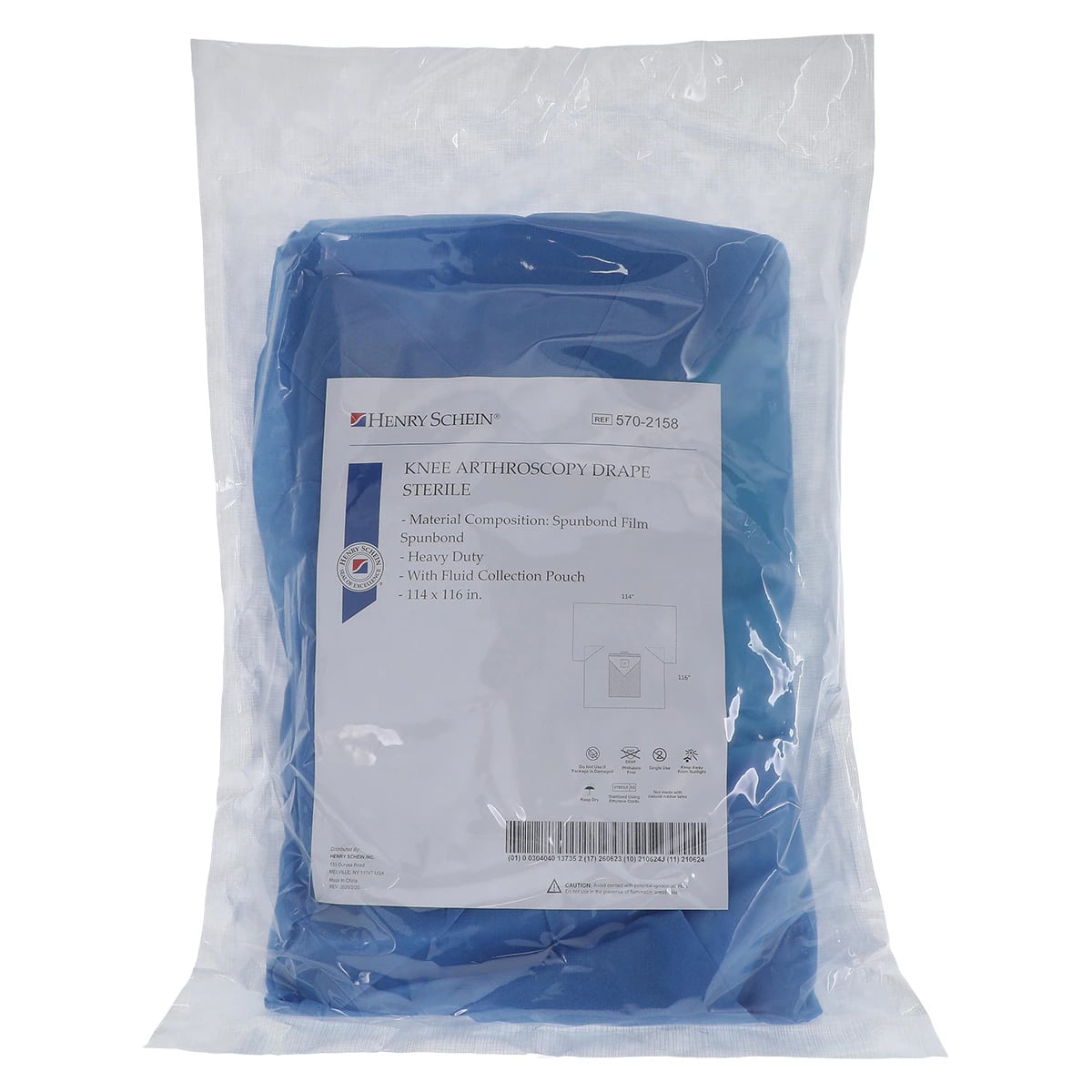 SFS Knee Arthroscopy Drape with Pouch, Non-Sterile
