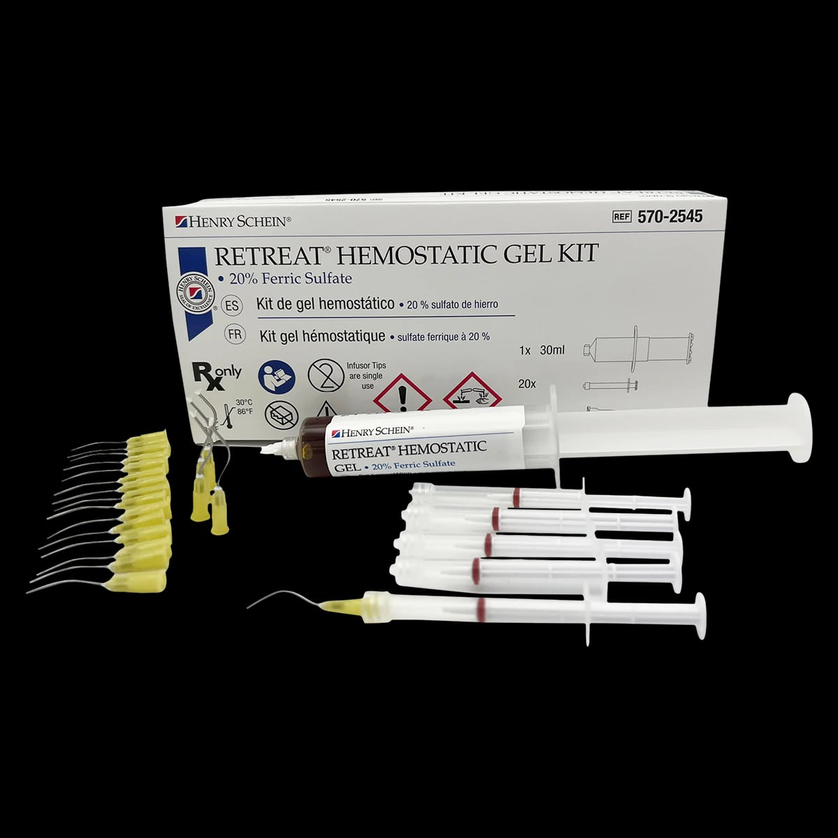 Retreat Hemostatic Gel Kit, 20% Ferric Sulfate, 30 mL Syringe
