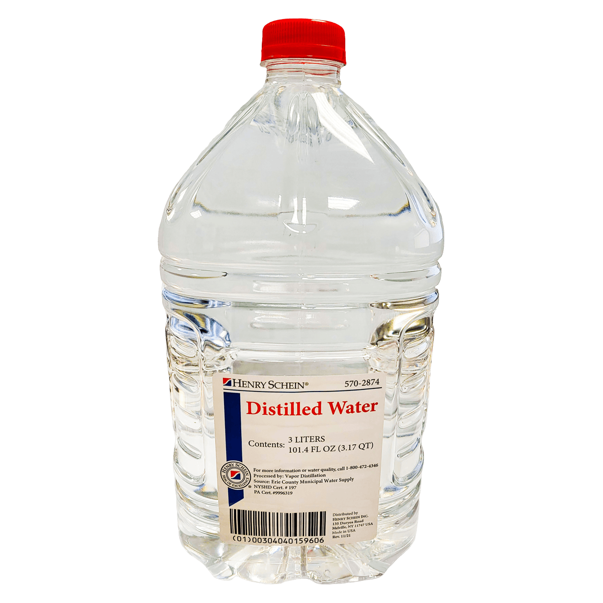 Distilled Water, 3L, 4/Case