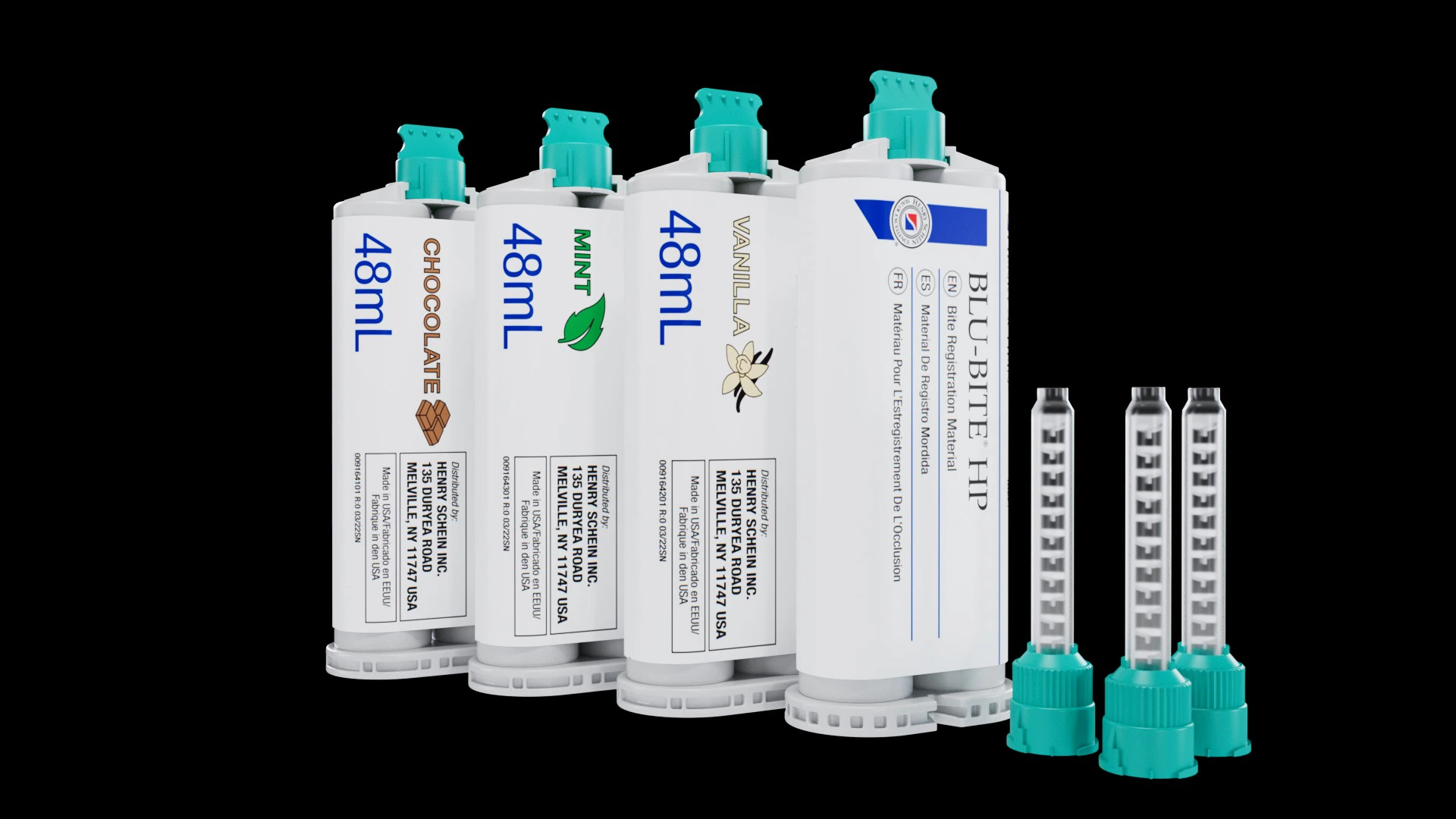 Blu-Bite HP Bite Registration, Vinylpolysiloxane, Fast Set, Chocolate Brown, 48 mL, 2/Box