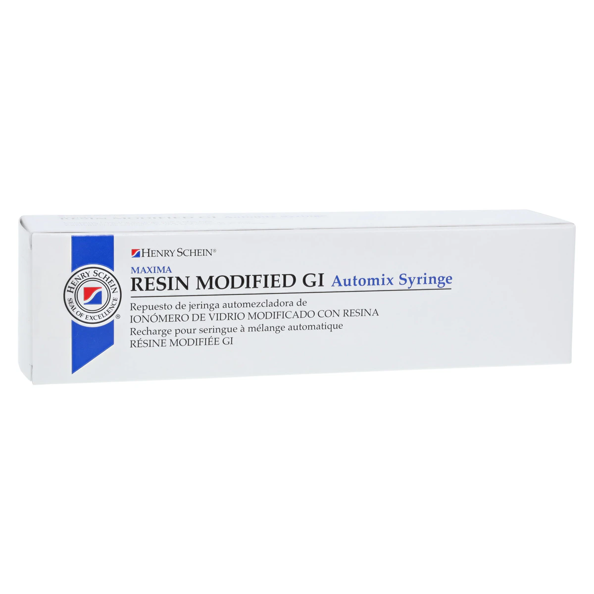 Maxima Resin Modified GI Automix Syringe, A3 Shade, Dual-Cure Self-Adhesive Glass Ionomer, 1/Ea