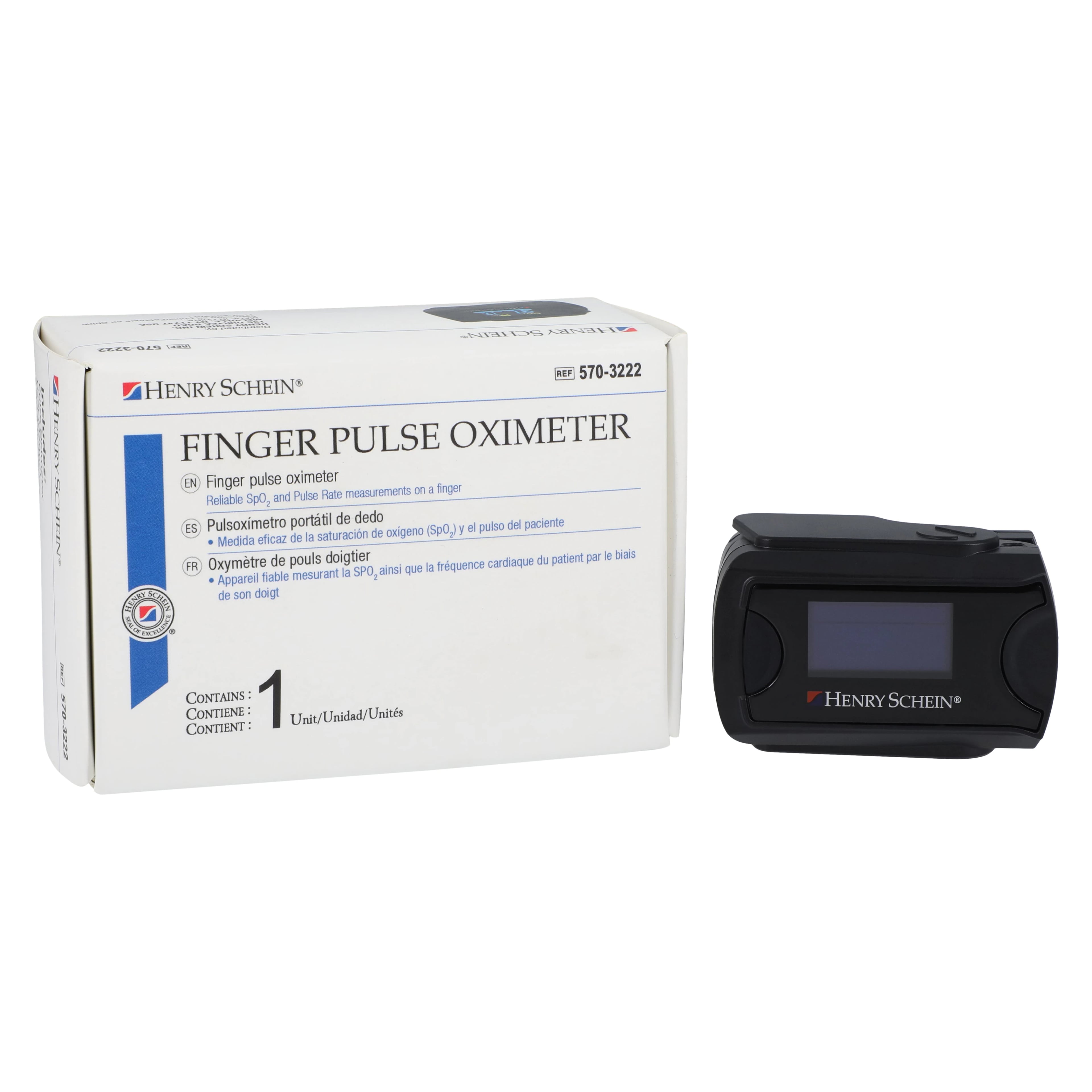 Henry Schein Fingertip Pulse Oximeter, Adult/Pediatric, 2 AAA Battery, Latex-Free, 01KEZKNTZHSJ9FQGQFCYS5ADH4
