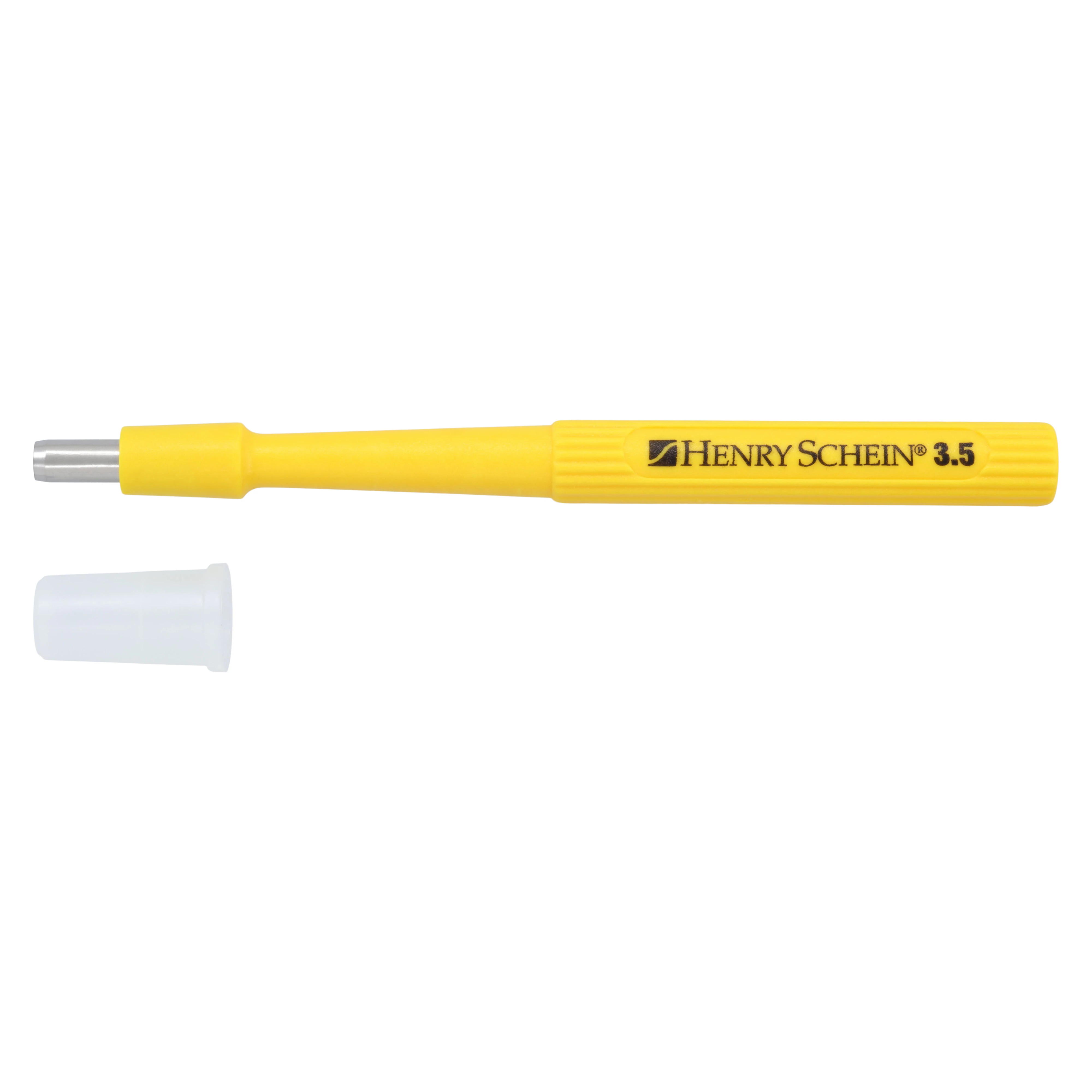 Henry Schein Disposable Biopsy Punch, 3.5mm Blade, 95mm Plastic Handle with Stainless Steel Tip, Sterile, Each