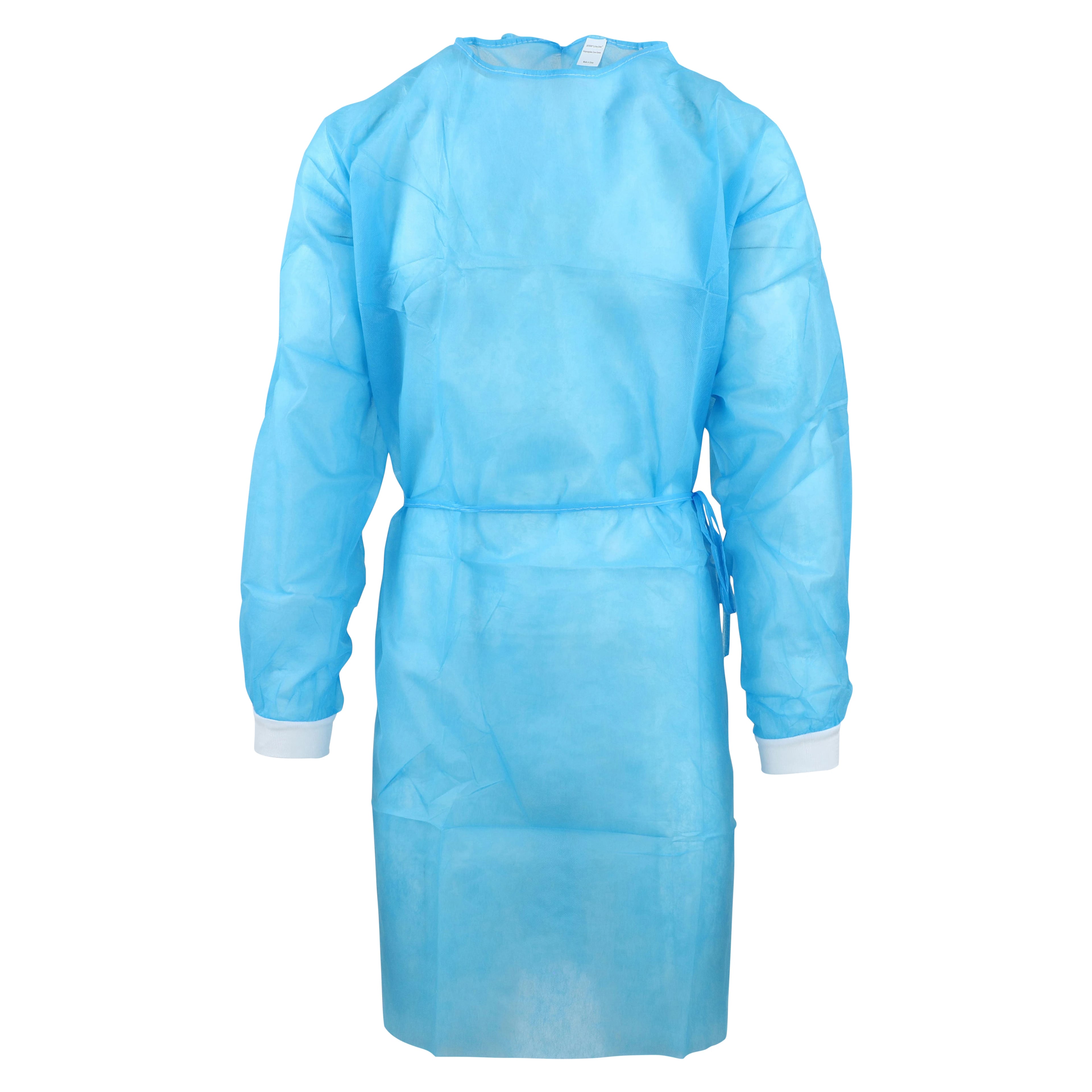 Criterion Polypropylene Cover Gown, Medium/Large, Blue, Non-Sterile, 10/Box