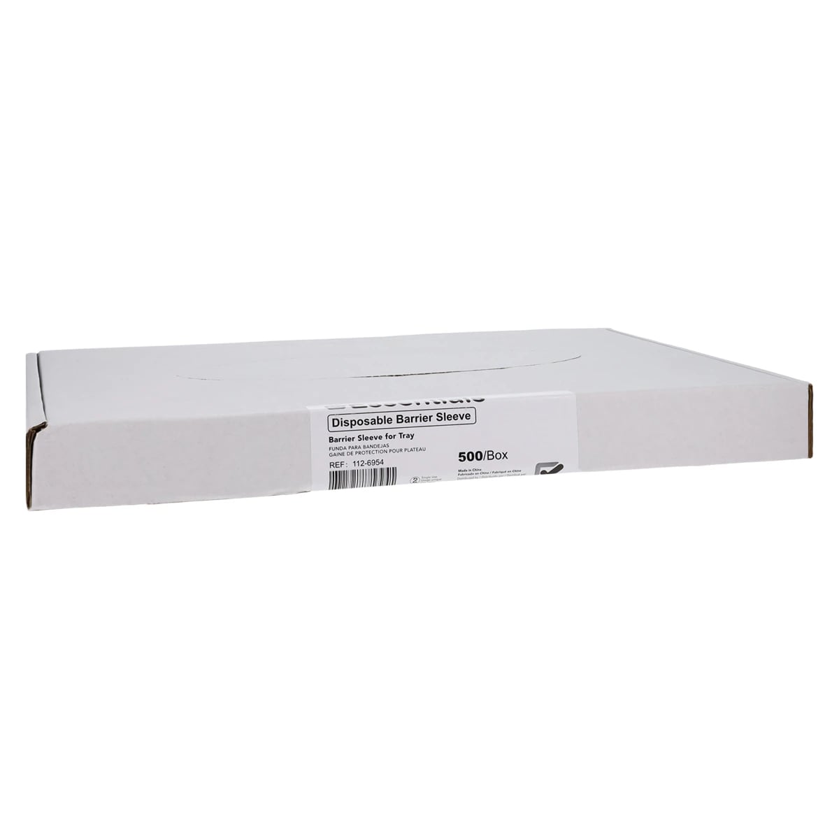 Essentials Healthcare DEN-Essentials Tray Cover EDLP, 10.5 in x 14 in, Clear, Disposable, 500/Box